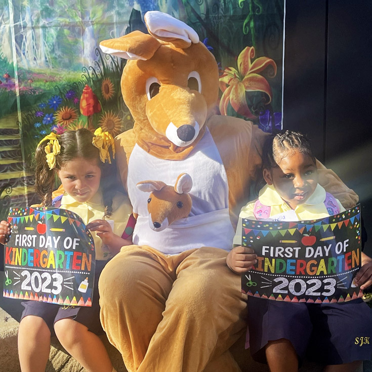 St Josephs Catholic Primary Kingwood 2024 Kindergarten students first day