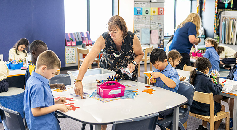 Clasroom learning at St Josephs Catholic Primary Kingwood