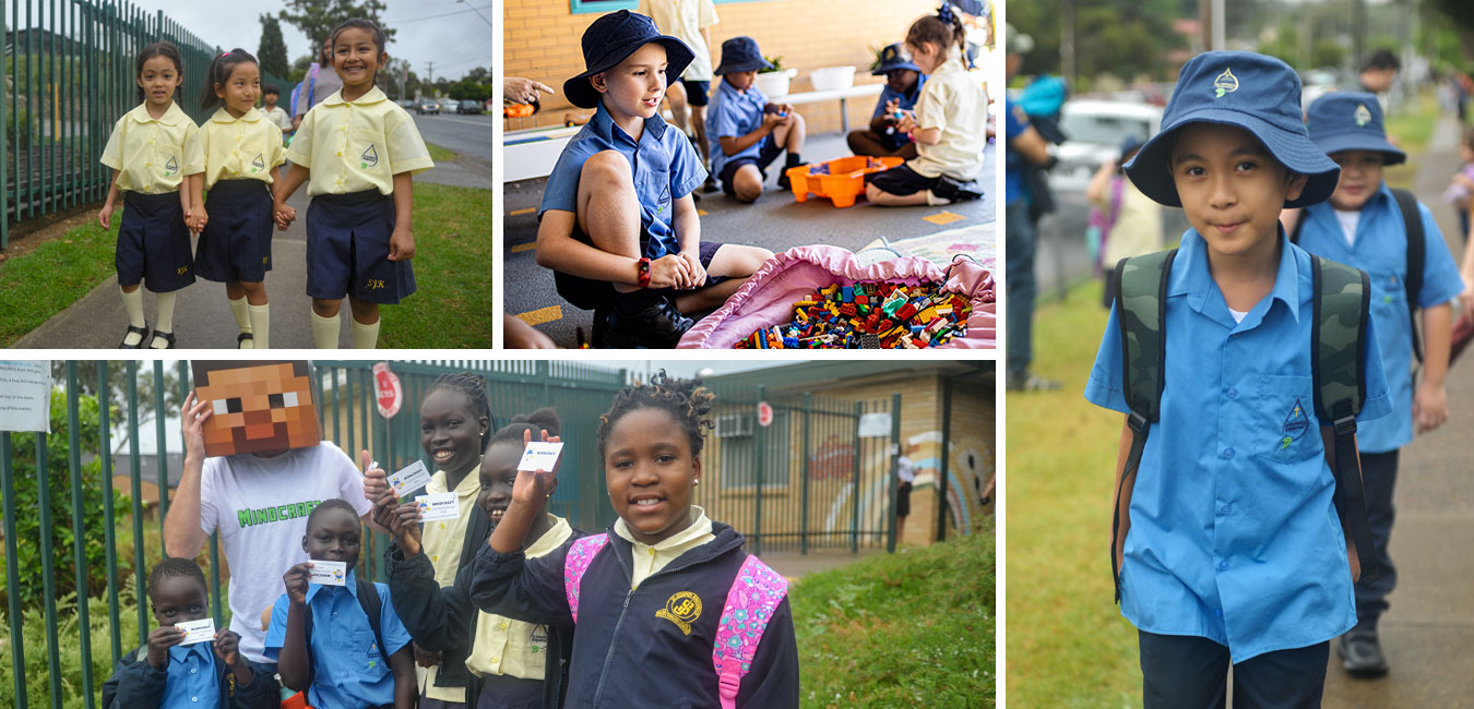 School uniforms at St Josephs Primary Kingwood